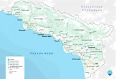 Карта Абхазии
